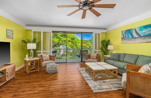 Poipu Apartment | Step to beach New Quiet Kiahuna Plantation Remodeled 2 bedroom condo with AC