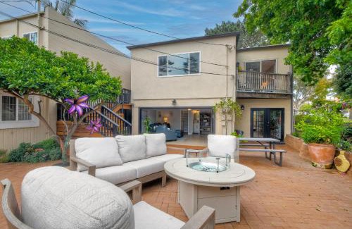 Carlsbad Village Apartment | Steps to Beach, 2BR Dog Friendly Home with Fire Pit
