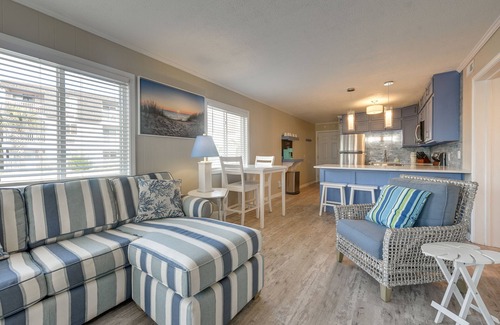 North Myrtle Beach Condo | Steps to Ocean: High-End North Myrtle Beach Condo