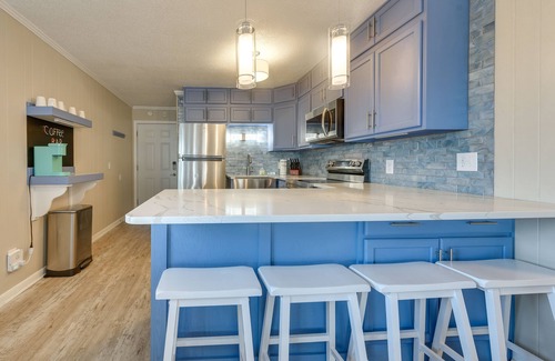 North Myrtle Beach Condo | Steps to Ocean: High-End North Myrtle Beach Condo