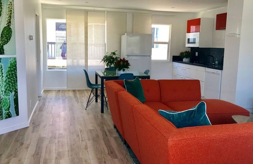 Carlsbad Apartment | Steps to sand! Ocean view, Walk to village, family friendly, A/C!