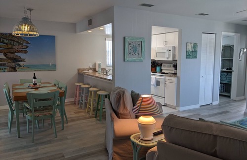 Englewood Condo | Steps to Water! Sea Glass - Beach to Bay, Heated Pool and Dock