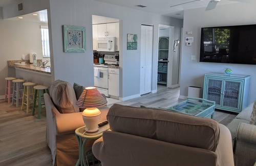 Englewood Condo | Steps to Water! Sea Glass - Beach to Bay, Heated Pool and Dock