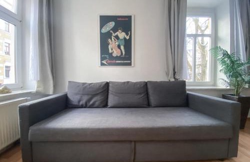 Plagwitz Apartment | Stilvolle 2 Zimmer Wohnung mit Küche, TV, Waschmaschine