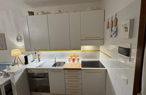 La Pelosa Apartment | Stintino: house with sea view, garden, Wi-Fi, air conditioning and mosquito nets