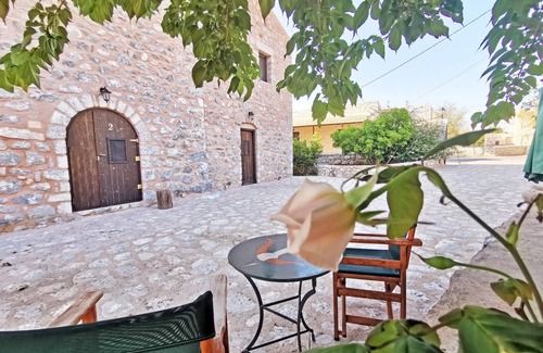 Omales Apartment | Stone built studio for 3,Olive Grove,Near Beach,Mani 2