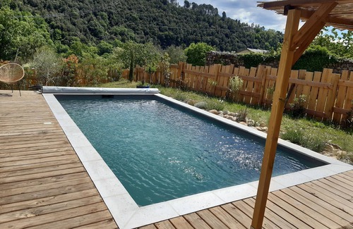 Chambonas House | Stone house with private pool nearby the river in the south of France
