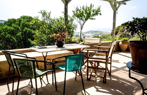Syros Villa | stone maisonette with an excellent view of the Aegean Sea