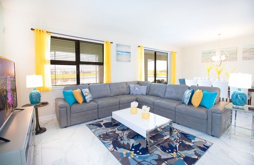 Kissimmee House | Storey Lake 8 Bedroom Home, Pool with Best Lake View, Game Room, Theater