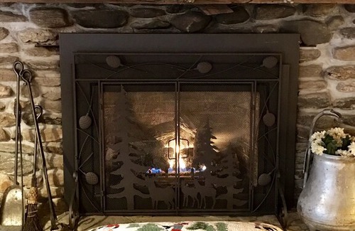 Stowe Cabin | Stowe Log Cabin: Private, 5 Acres, Hot Tub, fireplace, WIFI, Polite Dog OK