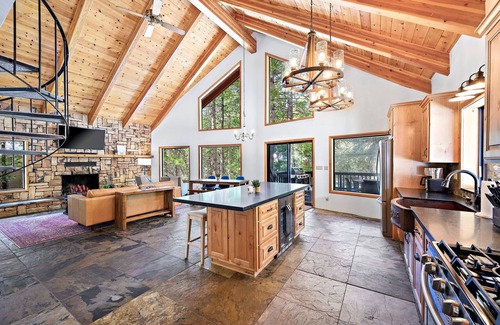 Fern Valley Cabin | Strawberry Creek Retreat: Refined A-Frame Cabin W/AC
