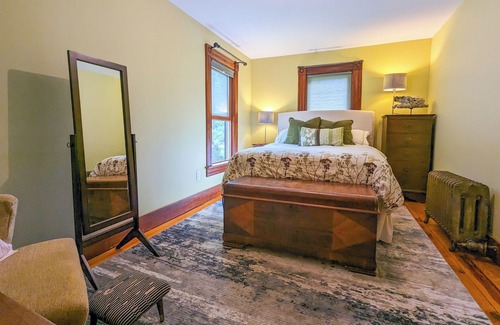 Halcottsville House | Stream side Victorian Charmer, with Cedar Hot Tub , outdoor shower, large deck.