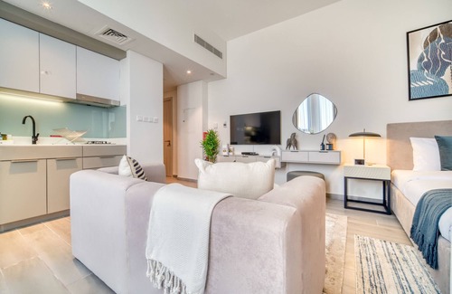 Dubai Production City Apartment | Striking Studio at Mesk 1 Midtown Dubai Production City by Deluxe Holiday Homes