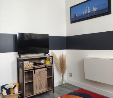 Merville-Franceville-Plage Apartment | Studette Sable & Mer cosy à 100m de la plage