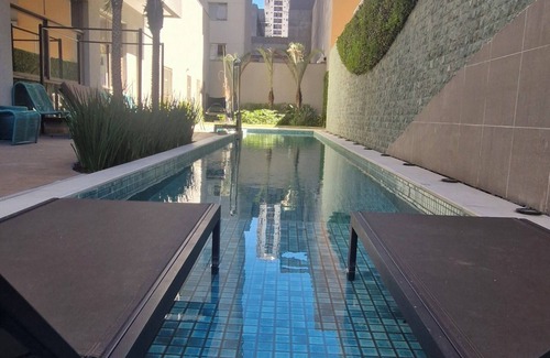 Tatuape Apartment | Studio 23m Tatuapé subway wi-fi + swimming pool + balcony + gym + coworking