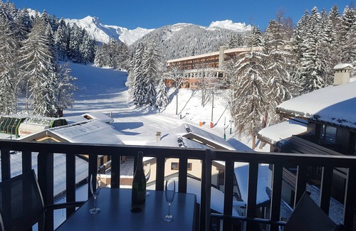 Doucy-Combelouviere Apartment | Studio 3 ppl, ski runs view, ski lifts at 50m