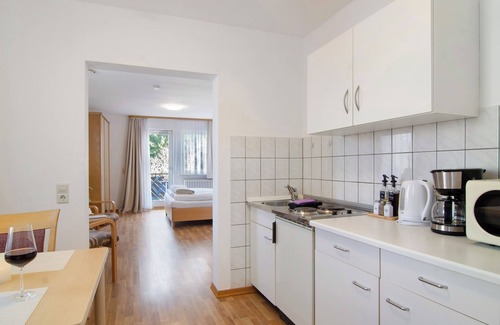 Bad Duerrheim Apartment | Studio Apartment 'Nr 8' with Shared Terrace, Shared Garden and Wi-Fi