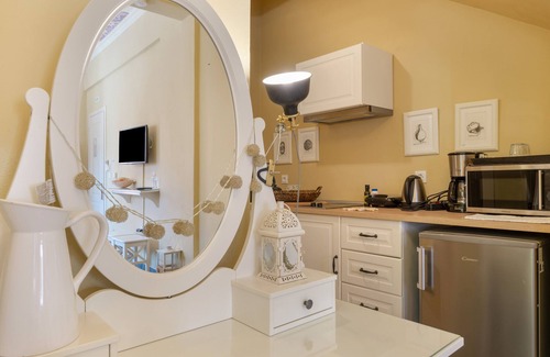 Symi Apartment | Studio Apartment 'No 3 Superior Symi Nautilus' with Mountain View, Wi-Fi and Air Conditioning