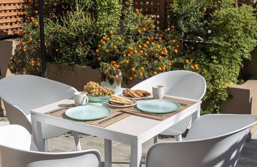 Stalida House | Studio appartment with patio by the coast