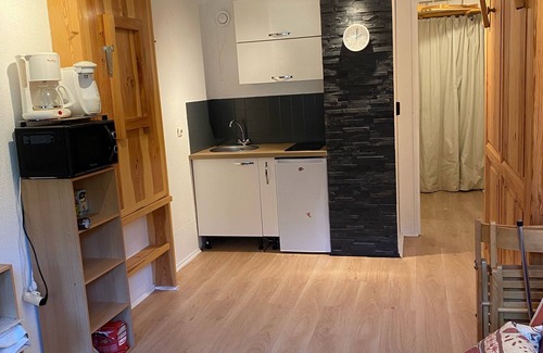 Prapoutel Apartment | Studio at the foot of the slopes, view of the slopes. With cellar in summer.