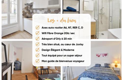 Juvisy-sur-Orge Apartment | Studio au calme proche Gare - 25' Paris centre