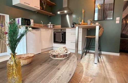 Cherbourg-en-Cotentin Apartment | Studio Bois flotté Cherbourg Netflix Parking