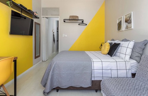 Zona Sul Apartment | Studio Botafogo - Excelente Localização - Próximo ao Shopping e ao Metrô