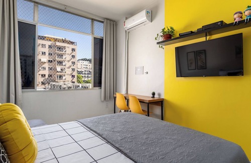 Zona Sul Apartment | Studio Botafogo - Excelente Localização - Próximo ao Shopping e ao Metrô