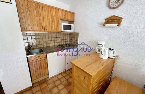 Valloire Apartment | Studio Cabin 4 People Resort Center
