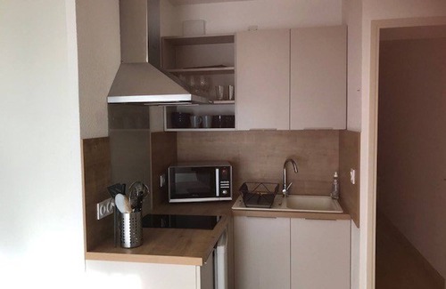 La Mongie Apartment | Studio cabin for 4 with balcony - La Mongie, near slopes