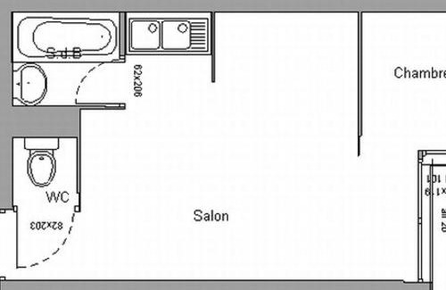 Chamrousse Apartment | Studio cabine 4 pers. exposé Sud, au pied des pistes avec balcon et toutes commodités - FR-1-340-75