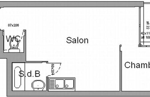 Chamrousse Apartment | Studio cabine 4 pers, pied des pistes, balcon exposé sud - FR-1-340-95