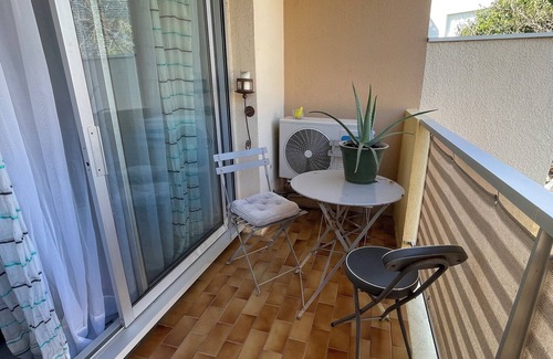 Carnon-Plage Apartment | Studio Carnon 50m from the beach, 6km from Montpellier airport, parking space