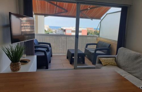 Carnon-Plage Apartment | Studio Carnon bord de plage climatisé