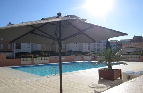 Cap d'Agde Apartment | Studio center port swimming pool and open loggia