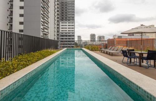 Santo Amaro Apartment | Studio Chácara Santo Antônio I Metrô Brooklin I Shopping Morumbi e Market Place