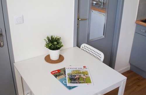 La Roche-sur-Yon Apartment | Studio-Comfort-Private Bathroom-Garden View