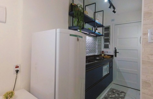 Jose Menino Apartment | Studio Confortável a Beira mar com Cozinha Completa e Estacionamento Privativo