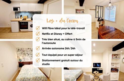 Cailloux-sur-Fontaines Apartment | Studio cosy à Cailloux Proche Lyon & nature