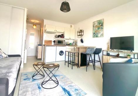 Fort-Mahon-Plage Apartment | Studio DUNES de NALA avec balcon vue Dunes et latérale Mer pour 4 pers 100m plage wifi ménage compris