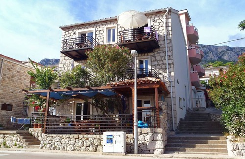 Gradac Apartment | Studio flat with balcony and sea view Gradac, Makarska (AS-6661-b)