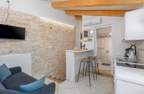 Rovinjsko Selo Apartment | Studio flat with balcony Rovinjsko Selo, Rovinj (AS-14514-a)