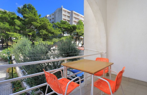 Baska Voda Apartment | Studio flat with terrace and sea view Baška Voda, Makarska (AS-2756-a)
