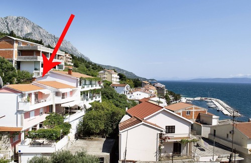 Podgora Apartment | Studio flat with terrace and sea view Podgora, Makarska (AS-2714-a)
