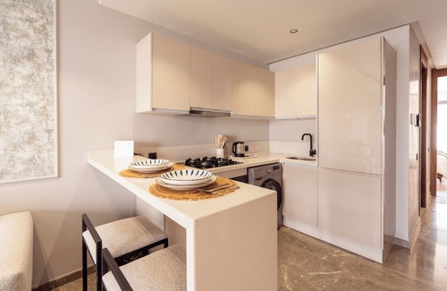 Casablanca Apartment | Studio Les Princesses Maarif - Terrace and private parking
