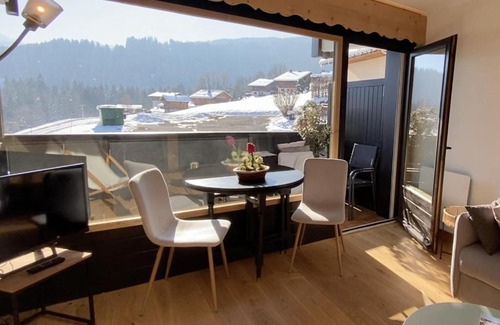Cordon Apartment | Studio lumineux avec vue sur le Mont Blanc