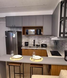 Santo Cristo Apartment | Studio moderno com Piscina 4 pessoas no Centro