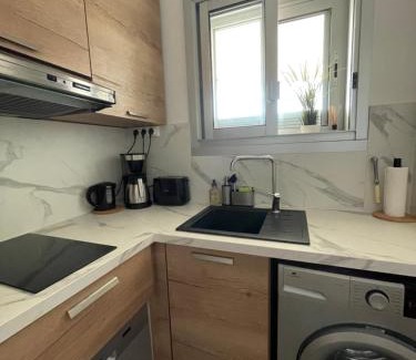Villeneuve Loubet Beach Apartment | STUDIO-PORT-MARINA, Parking privé, climatisé au "DUCAL"