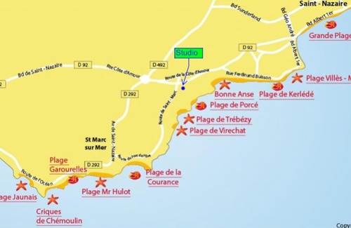Saint-Marc-sur-Mer Apartment | Studio proche mer près de Saint Marc