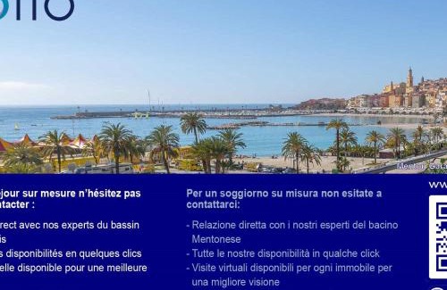 Menton Apartment | Studio rénové face mer avec terrasse, clim, wifi et proche commodités à Menton - FR-1-196-167